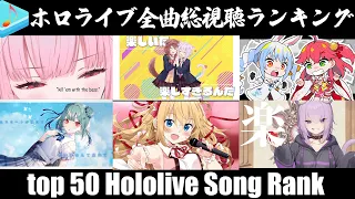 Download 【hololive】ホロライブ全曲総視聴数ランキングTOP50 　50 All-time Most Viewed songs MP3