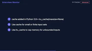 lru - cache vs cache Python Memoization Explained