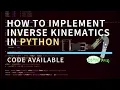 How to Implement Inverse Kinematics for Hexapod Robot in Python