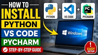 How to Install Python VS Code PyCharm on Windows 2026 Lesson 2
