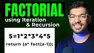 Java Program to find Factorial using Iteration Recursion
