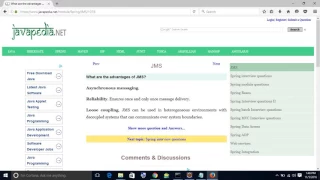 What are the advantages of JMS javapedia net