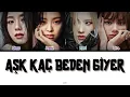 BLACKPINK   Aşk Kaç Beden Giyer Ai Cover Color Coded Lyrics   Original By Hadise