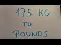 175 kg to pounds