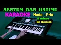Download Lagu SENYUM DAN HATIMU - Ikke Nurjanah | KARAOKE Nada Pria, HD