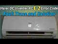 Haier dc inverter ac E2 error fault trace and solution General Electronics HVAC