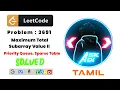 LeetCode 3691 Solved Using Priority Queue Sparse Table Maximum Total Subarray Value II Ask Adi
