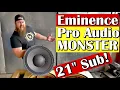 Massive 21 Subwoofer Eminence Pro NSW6021 for GSG Evolution Enclosure