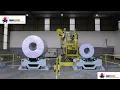 steel coil packing machine of jumbo roll on stand