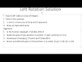 Hackerrank Left Rotation Problem