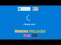 Windows Preloader Using HTML CSS Preloader Animation CSS Timeless Code