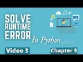 How to solve Runtime Error in Python Python Training in Hindi Python Tutorial for Beginners