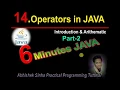 Java - Arithmetic Operators Practical in 6 Minutes Java