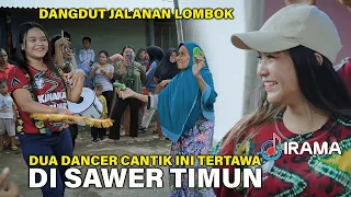 lucu dua dancer cantik irama dopang mau di sawer timun oleh si nenek namun di tarik cucunya