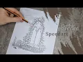 speed art gothic architecture drawing timelapse