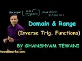 Domain and range of functions JEE Advanced maths s by Ghanshyam Tewani Cengage