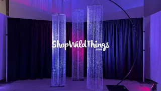 Diamond Crystal Columns for Events Luxury Crystal Decor for Weddings Galas Venues
