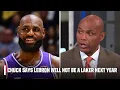 Lagu Shaq says LeBron DEFINITELY has one more year, but Chuck says not in Los Angeles 👀 | NBA Tip-Off