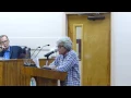 Former City Commissioner JoAnn Golden at the podium - May 5 2015 Lake Worth City Commission