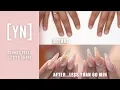 Summer Peach Glitter Ombre Nails