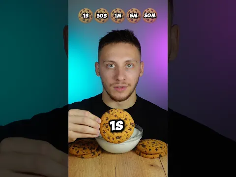 ASMR:COOKIES 1S VS 30M MUKBANG #mukbang