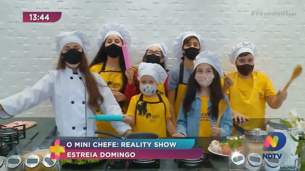 O Mini Chefe: Reality show domingo na tela da NDTV Record Itajaí