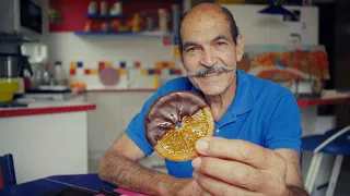 Don't Toss Them! Make Candied Orange Peels Dipped in Chocolate  🍊🍫