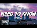 Download Lagu Doja Cat - Need To Know (Lyrics)