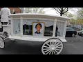 NY Funeral Horse Carriage Company Carl D Lashley IV Funeral Procession Send Off - Harlem New York