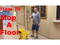 How to mop a floor the right way