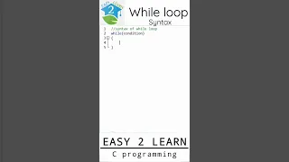 while loop syntax c programming