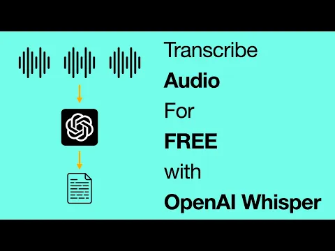 Download MP3 Transcribe Audio Files for Free Using OpenAI Whisper