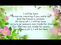 Gail Blanco - I will be here (Lyric Video)