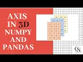 Axis 3-Dimensional in NumPy and Pandas in HINDI