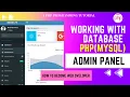 PHP Project Day 6 Admin Panel backend in php with database mysql - PHP Tutorials Learn PHP Nepal