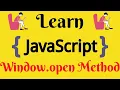 JavaScript Lecture - 58 Window open Method