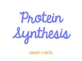 Unit 4 Genetics Concept 2 Notes UPDATED