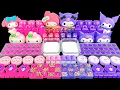 Download Lagu PINK vs PURPLE 💗💜 Glitter Indah My Melody dan Kuromi Slime 💜💗 DIY Slime ASMR yang Memuaskan
