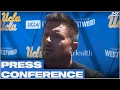 UCLA football coach Bob Chesney discusses Bruin offensive line scrimmage standouts and injuries