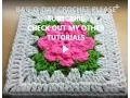 CROCHET How to rose granny square