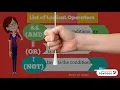 CH3 - Selection Control Structure Logical Operators
