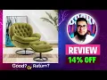 Anouk Velvet Swivel Accent Chair with Ottoman Review Bad Or Good Wayfair