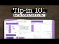 How to make use tip-ins in your bullet journal