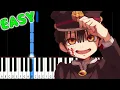 Jibaku Shounen Hanako-kun OP - No.7 - EASY Piano Tutorial [animelovemen]