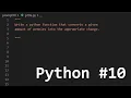 Solving Python Prompts Making Change