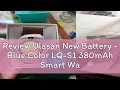 Review Ulasan New Battery - Blue Color LQ-S1 380mAh Smart Watch Bateri Battery 3 7V 4 2V DZ09 Smart