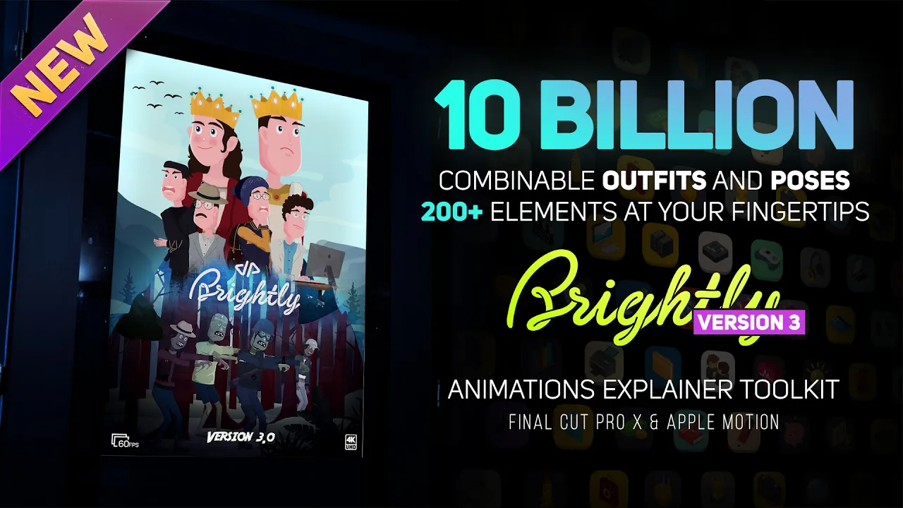 Animation Explainer Toolkits Brightly v3 for FCPX