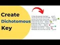 How to make a Dichotomous Key