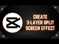 CapCut PC Tutorial How to Create a 3-Layer Split Screen Effect Triple Screen