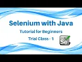 Selenium with Java Trial Class 1 Whizdom Trainings